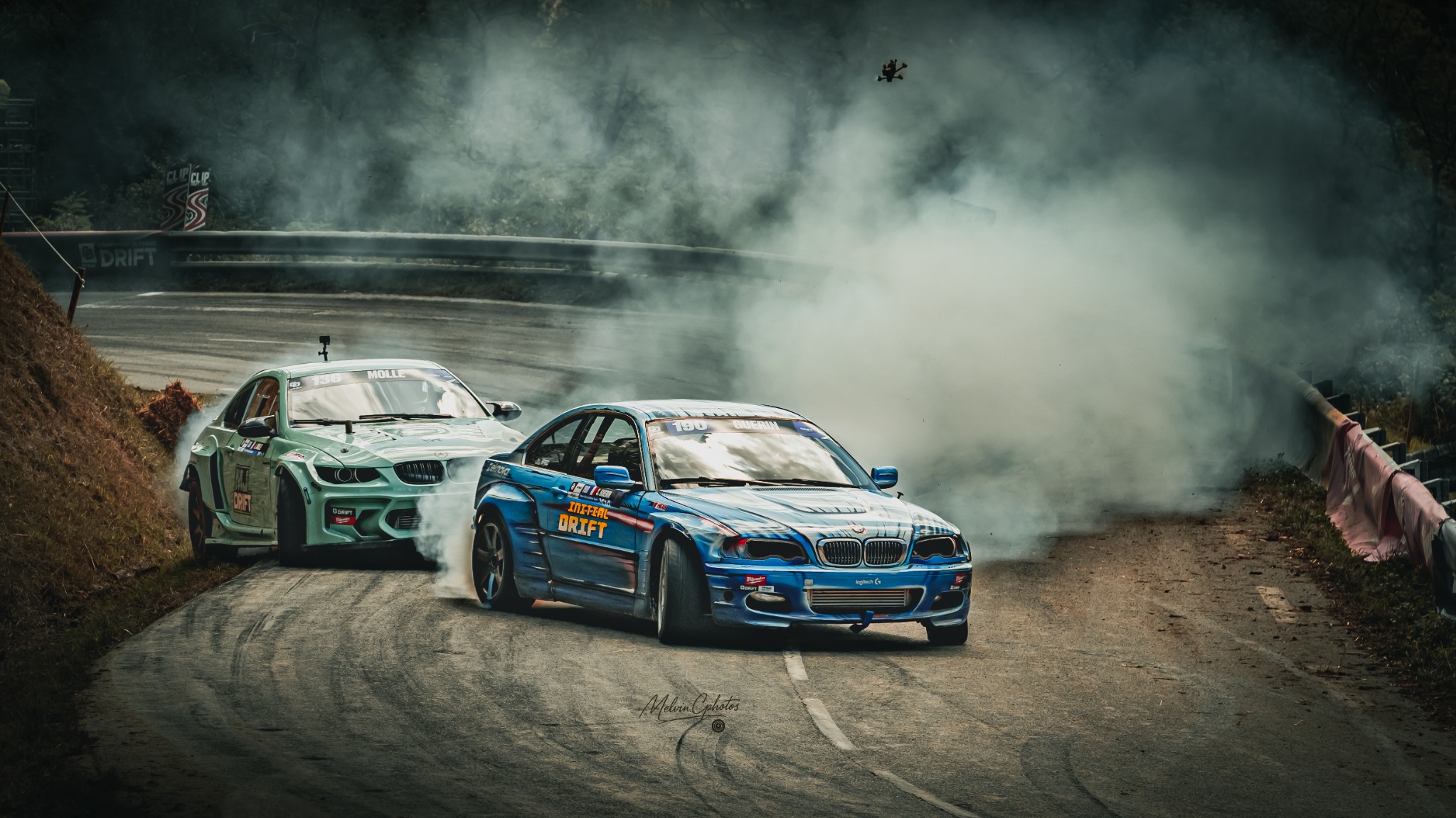 BMW Initial DRIFT en tandem sur circuit